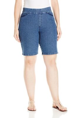 Chic Classic Collection Women’s Plus-Size Relaxed Fit Flat Bermuda Short